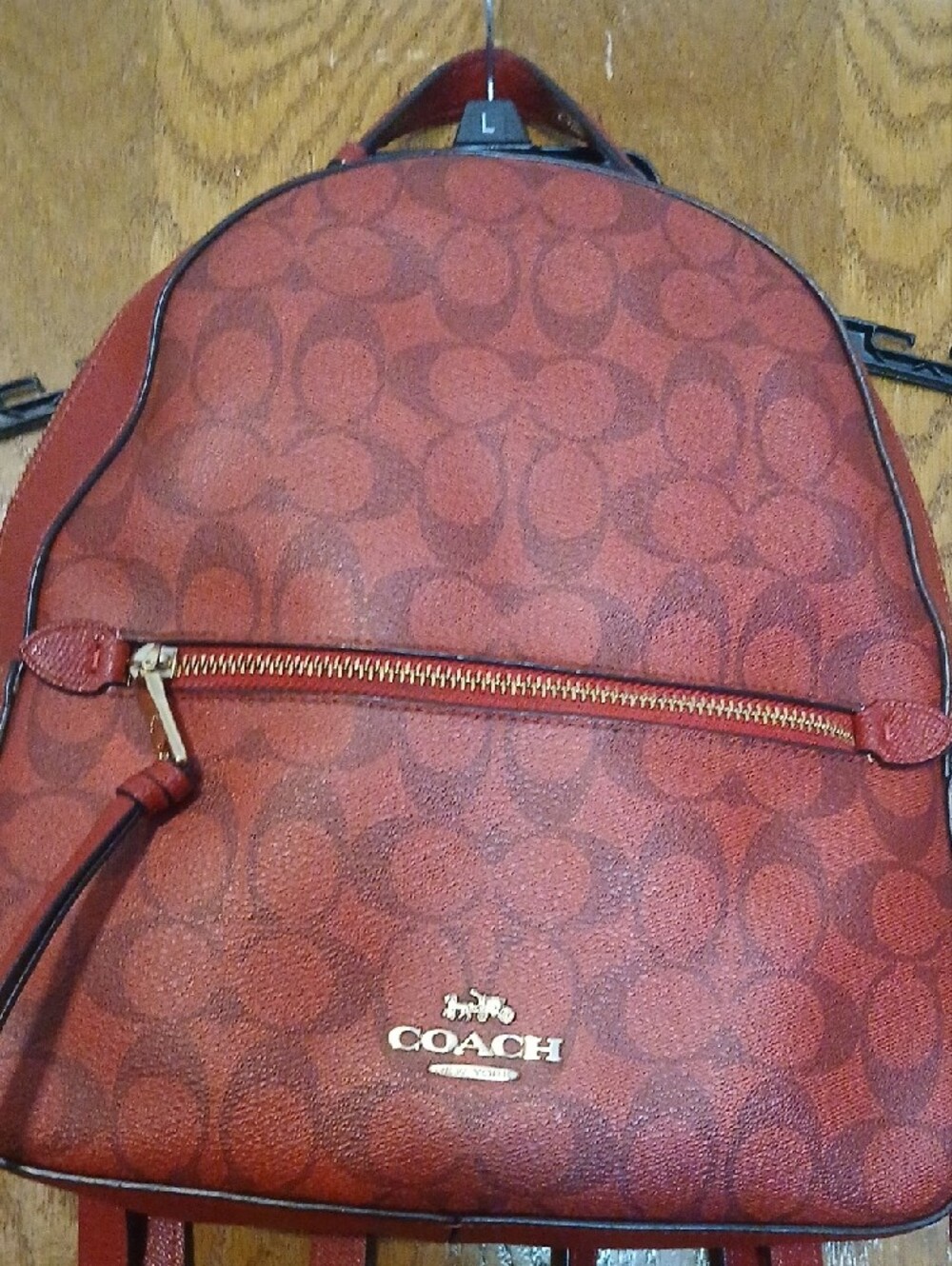 Red Coach Jordyn Backpack - Picture 6 of 7